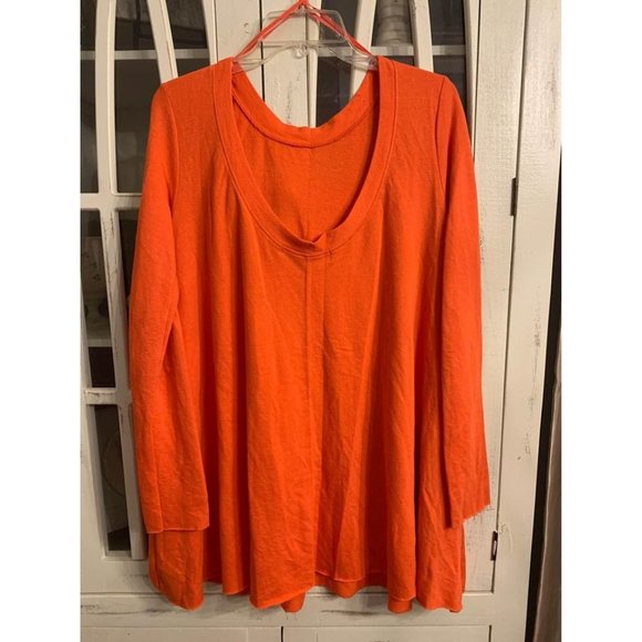 Free People Beach Poppy Beatnik Tunic Womens XS Top, Orange (bin KE) - Picture 6 of 7